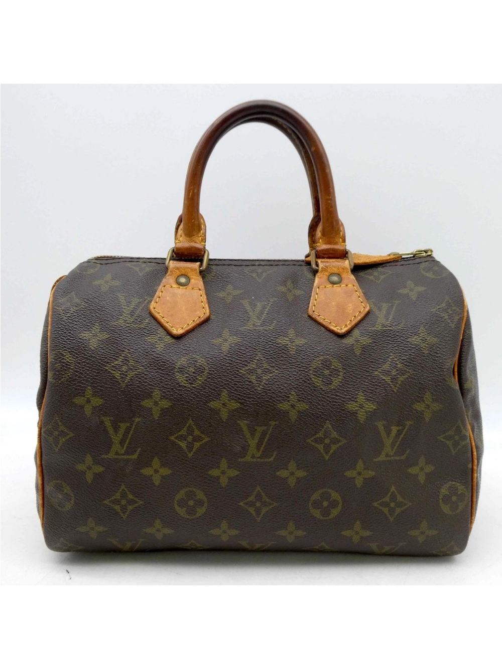 Authentic Vintage Louis Vuitton Monogram Speedy 25 with Original Lock & Key